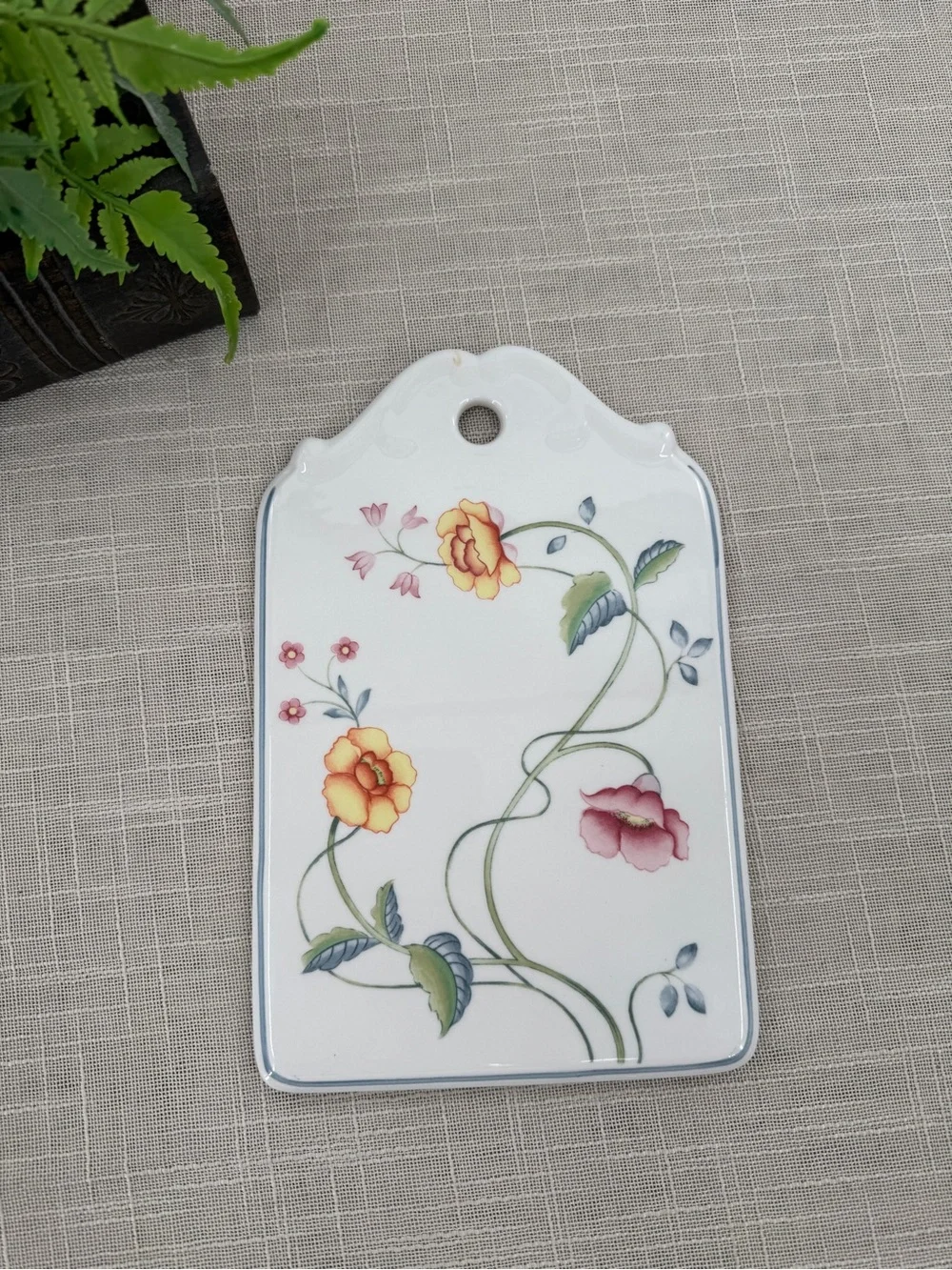 Vintage Villeroy & Boch Cheese Plate Trivet 80s Decor Cottagecore Grannycore